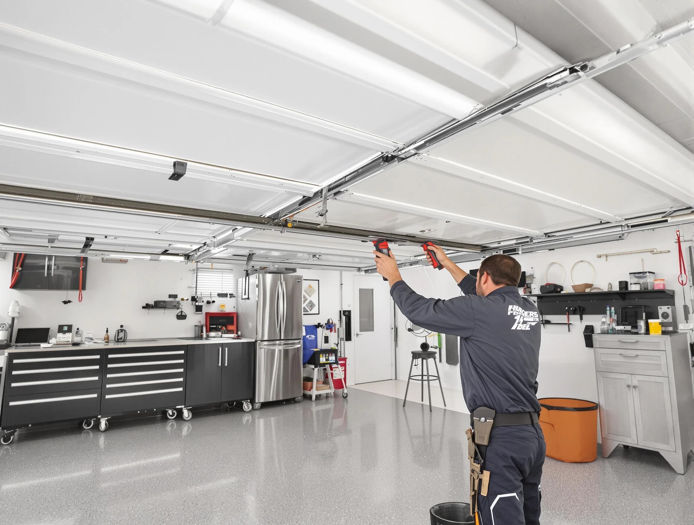 Overhead garage door repair service by Holladay Garage Door Repair in Holladay