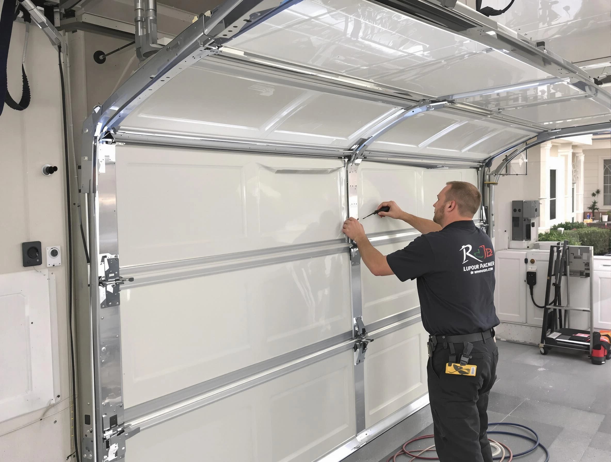 Holladay Garage Door Repair professional performing panel repair in Holladay