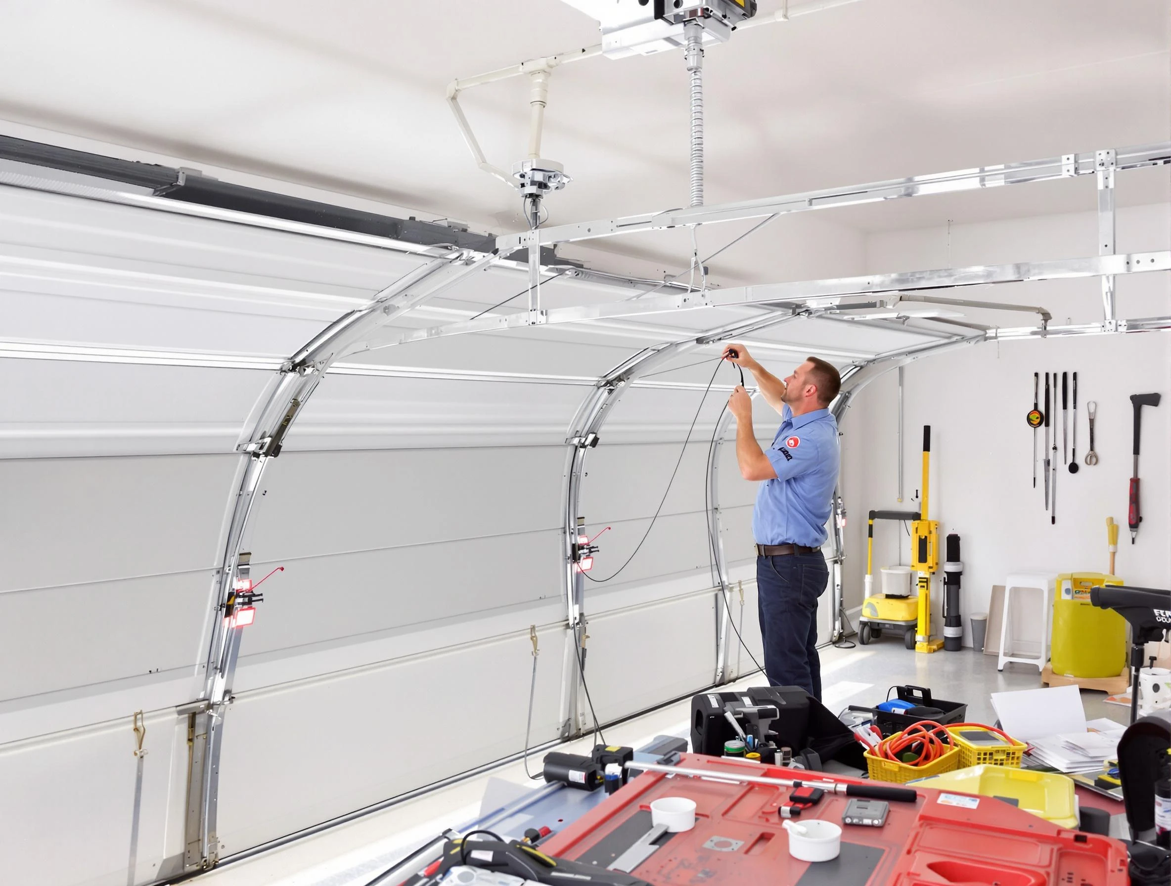 Garage door cable repair service by Holladay Garage Door Repair in Holladay
