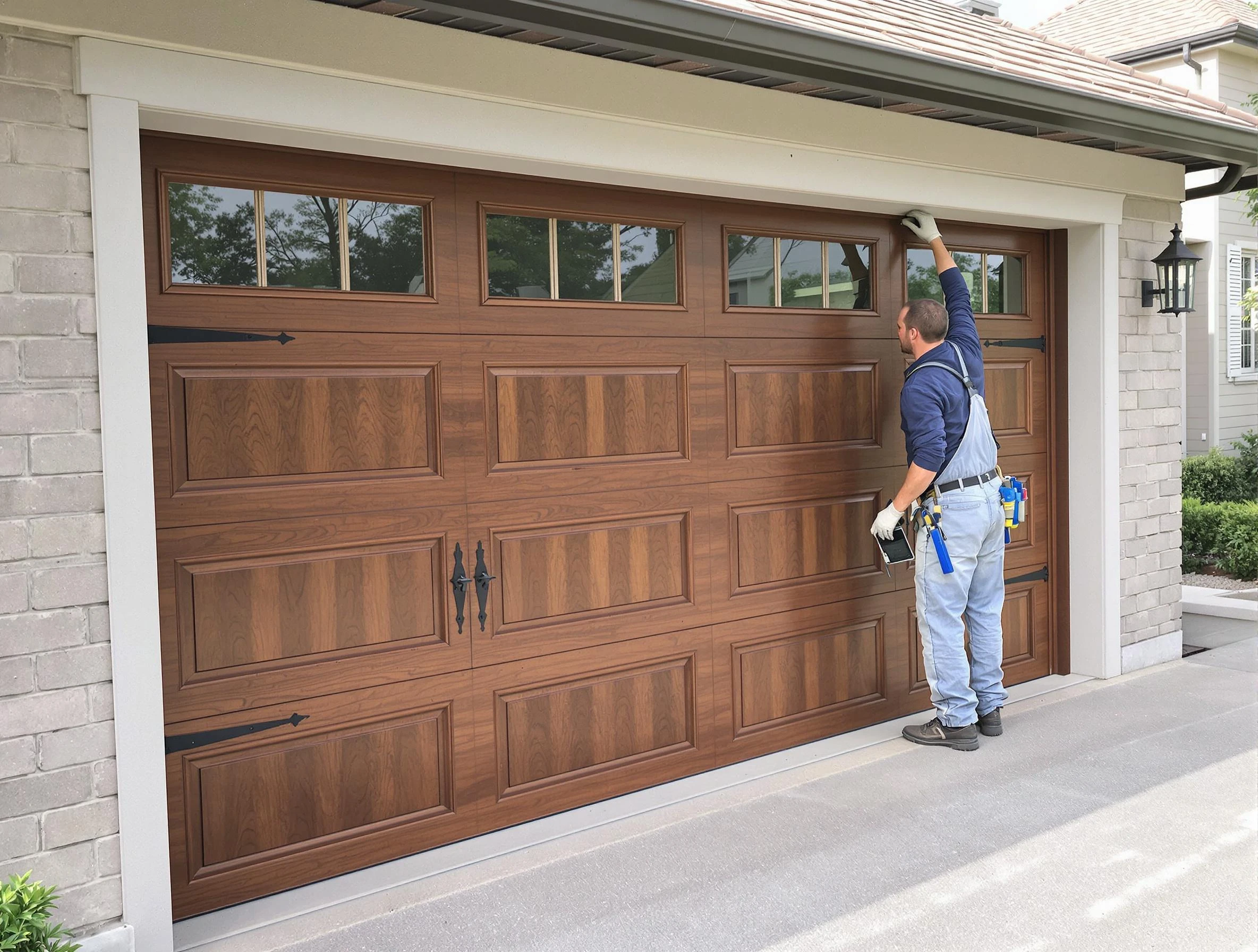 Custom garage door showcase by Holladay Garage Door Repair in Holladay