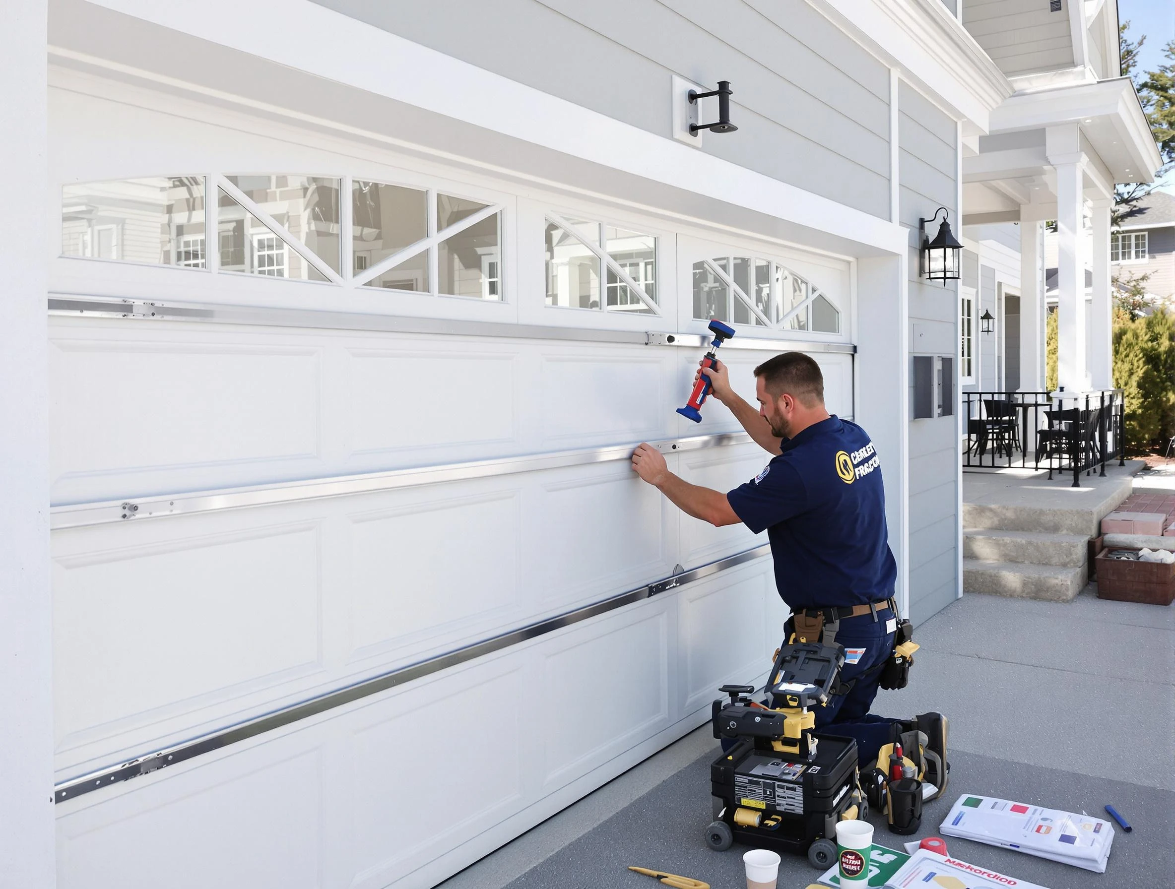 Professional garage door installation by Holladay Garage Door Repair in Holladay