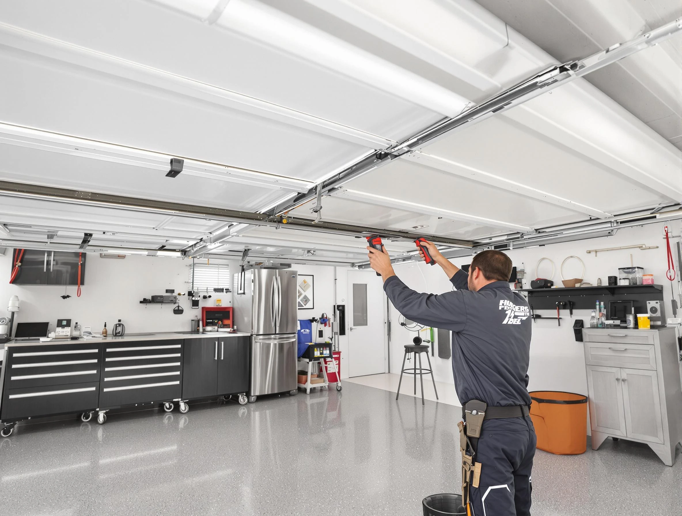 Overhead garage door repair service by Holladay Garage Door Repair in Holladay
